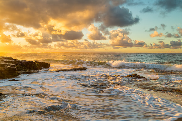 L006 - Golden Glow - Sandy Beach, Hawaii